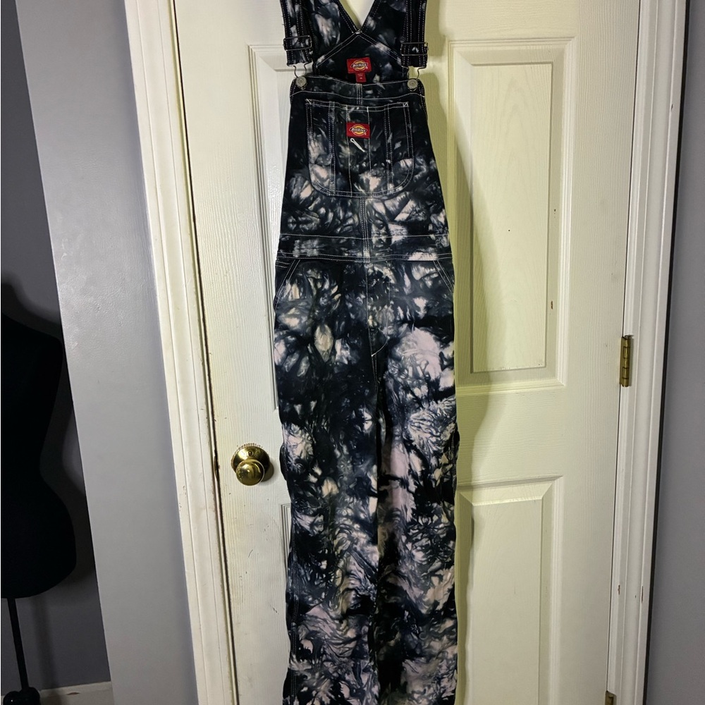 Dickies Women’s Dunagrees Tie-Dye Overalls with Pocket